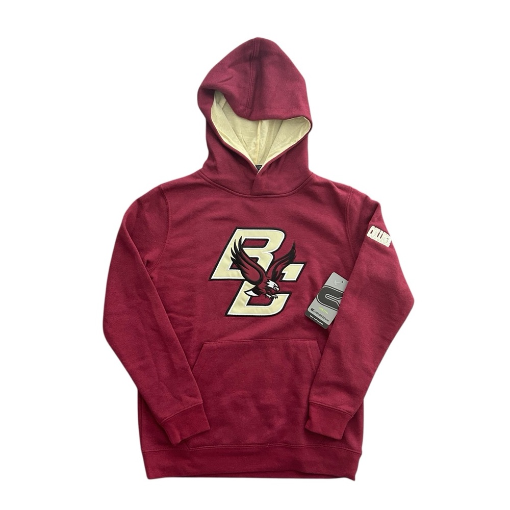 NWT Boston College Youth Hoodie - Maroon- Size Small (8-10)